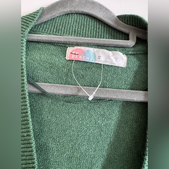 Free People Green Knit Cardigan and Pants Set - Picture 2 of 7